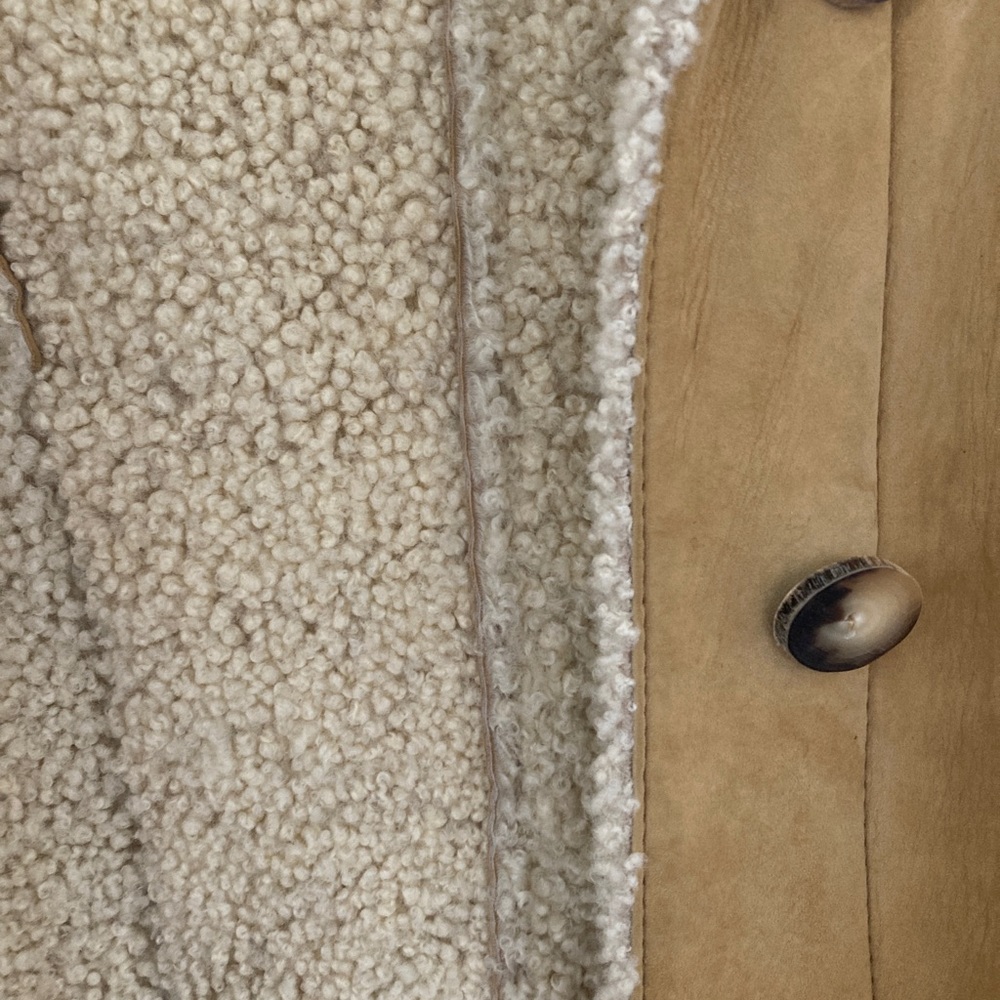 Suede, fleece-lined coat by Audrey Talbott - Picture 5 of 6
